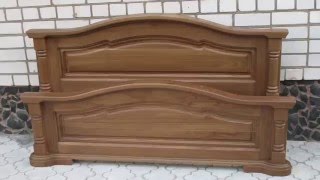 Кровать из массива дуба. Чистая классика(furniture,cabinet).(Передняя и задняя спинки от кровати из массива дуба. Похожие видео по изготовлению кроватей:..., 2016-02-04T19:09:52.000Z)