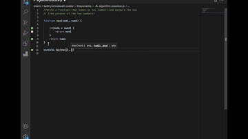 Javascript Function- Output Max Number of Two