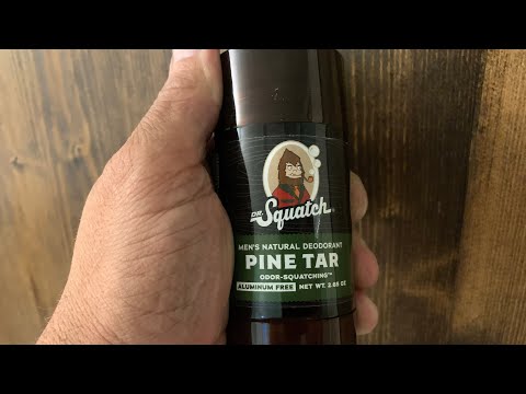 Dr.Squatch pine tar deodorant TEST 