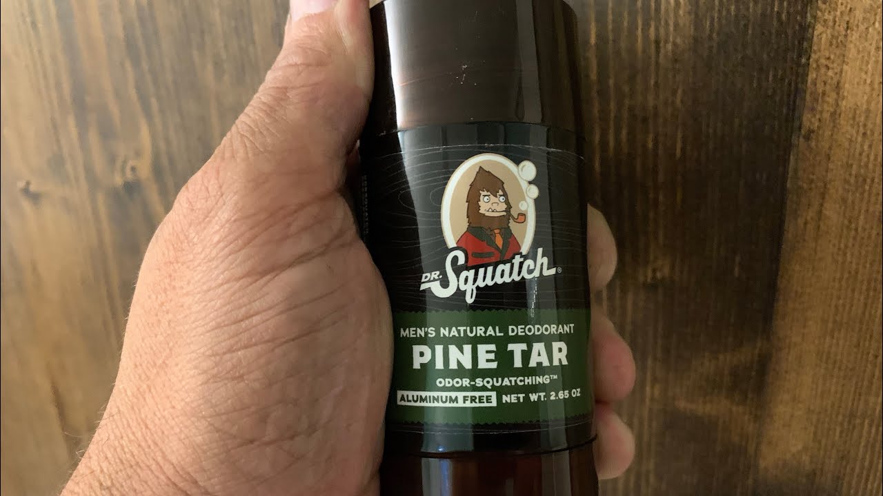 Dr.Squatch pine tar deodorant TEST 