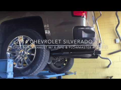 2014 Chevrolet Silverado 5.3L V8 w Flowmaster 40 Series, True Dual Exhaust