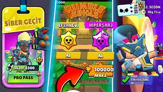 SIFIR HESAPTA YENİ PRO PASS 53. SEZON BRAWL PASS  VE KUPA YOLU ÖDÜLLERİNİ TOPLADIM !! BRAWL STARS
