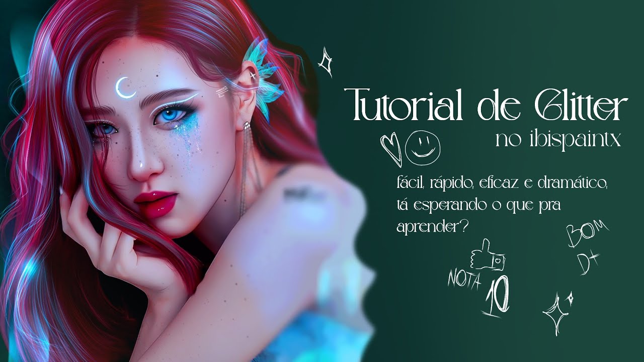 Tutorial de glitter no Ibispaintx - tutorial de edit de manipulação ...