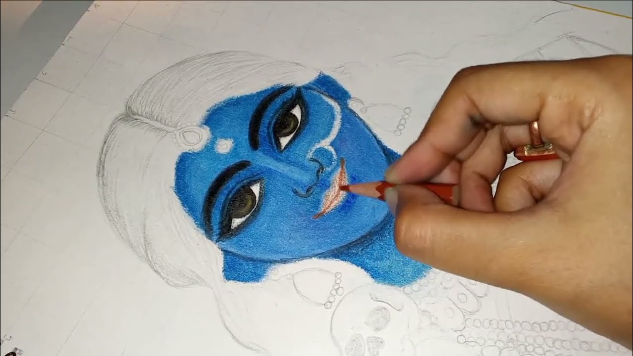 "Powerful Kali Maa Drawing | Devi Kali Sketch Tutorial | Divine Goddess Art Step by Step "