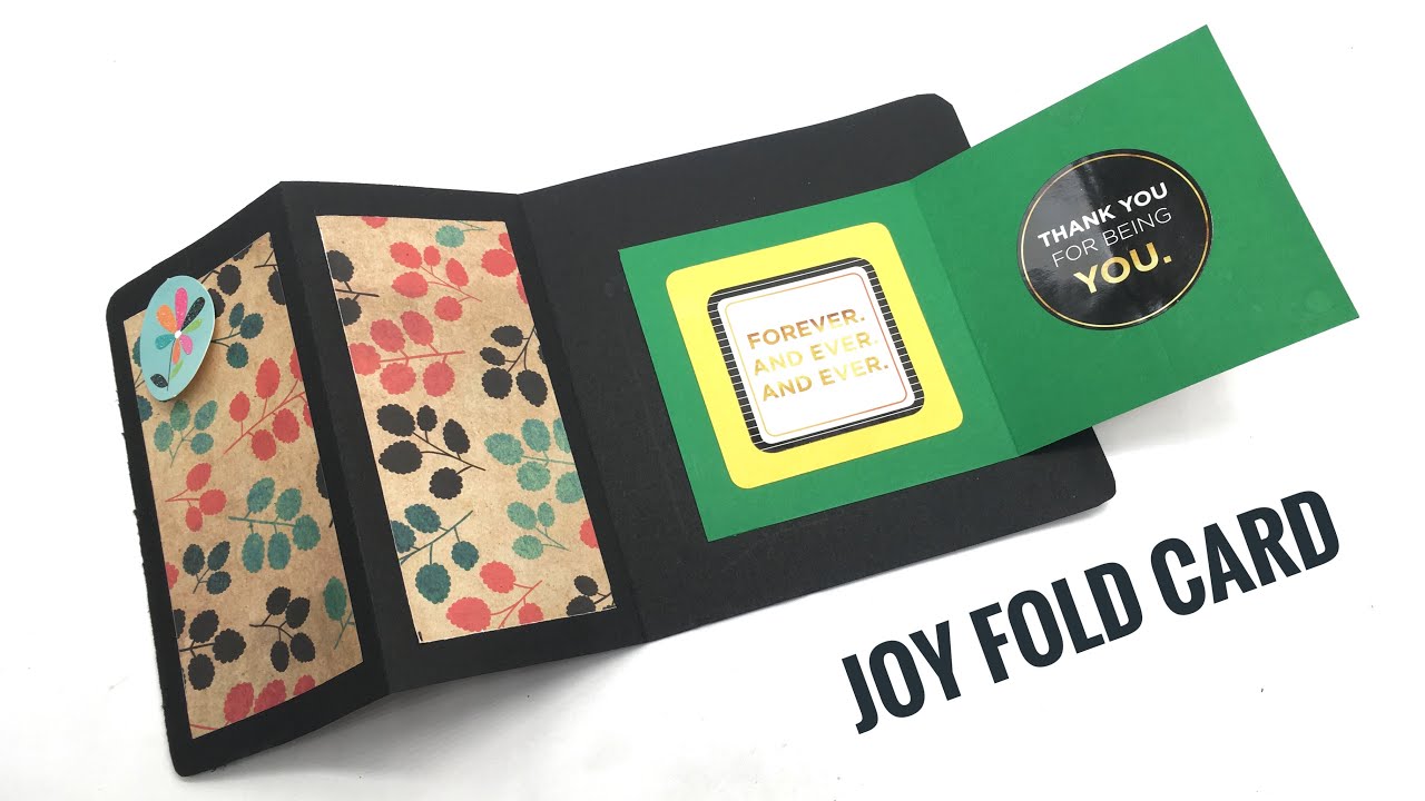 Joy Fold Card - Super Easy DIY Tutorial by Paper Folds - 952 - YouTube