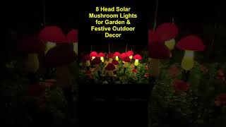 8 Head Solar Mushroom Lights for Magical Garden Decor