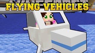 Minecraft: FLYING VEHICLES (GOLF CART, DUNE BUGGY, & GLIDERS!) Mod Showcase