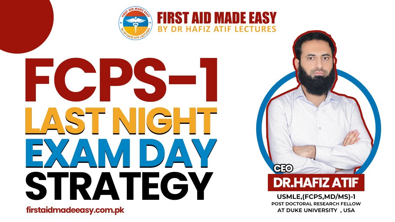 FCPS-1 LAST NIGHT EXAM STRATEGY YOU ABSOLUTELY NEED TO KNOW! |Dr Hafiz ...