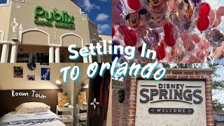 Settling in to Orlando!🌴| First time at Publix, Room Tour & Disney Roaming
