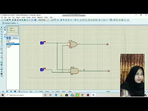 Half Adder Menggunakan Proteus - YouTube