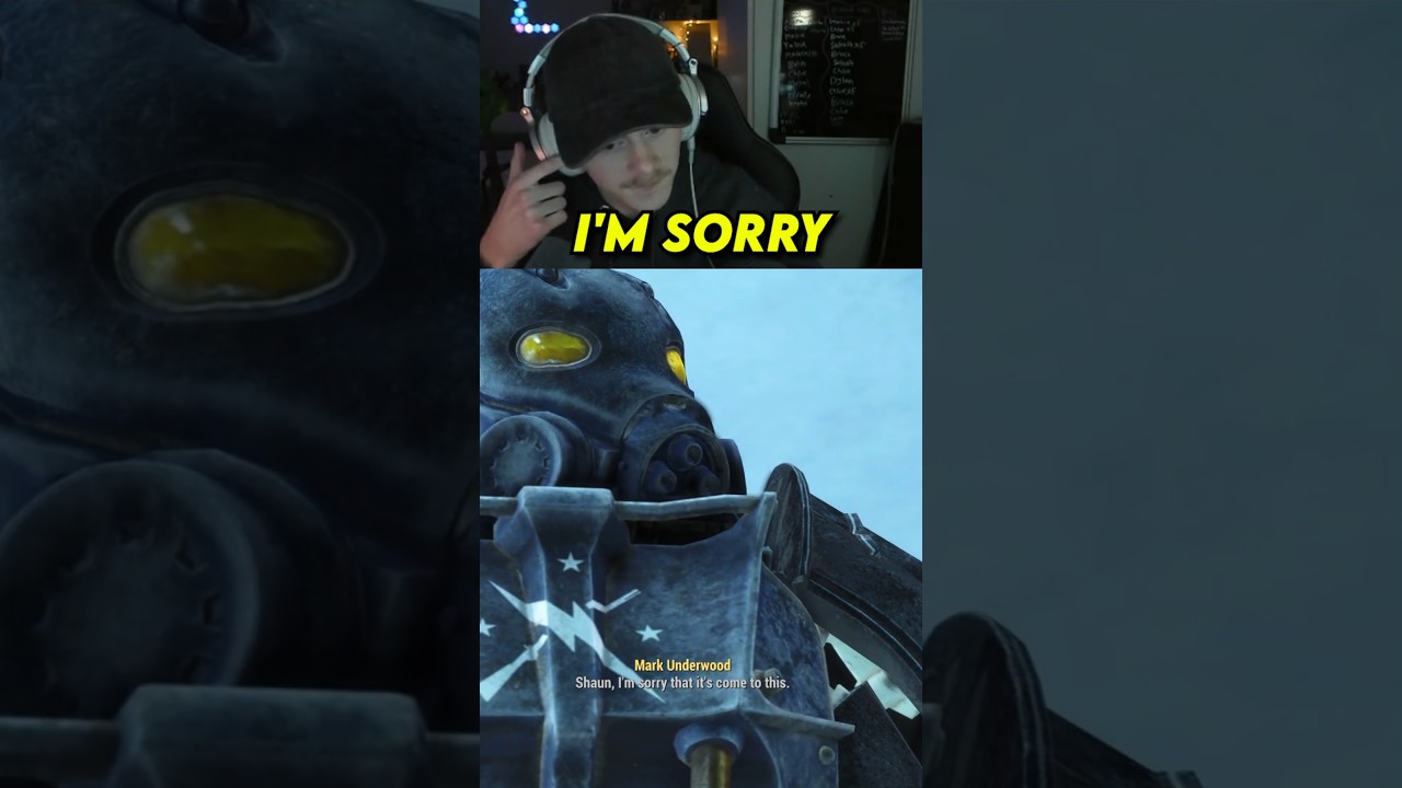 LAST INTERACTION WITH OUR SON IN FALLOUT 4 🫡😔 #shorts #clips #gaming