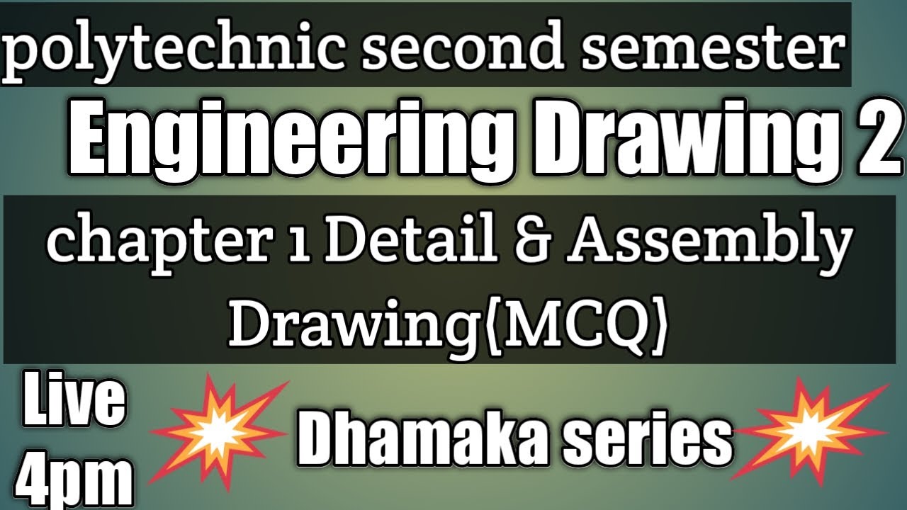 Engineering Drawing 2nd chapter 1 details & assembly drawing for ...