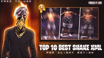 Top 10 Shake Effect in Alight Motion | Shake Preset Alight Motion Free Fire 🔥