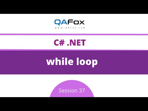 while loop (C#.Net - Session 37)