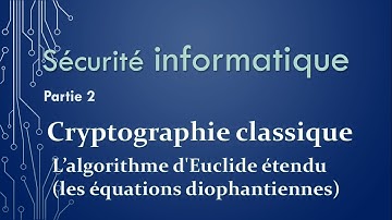 Algorithme Euclide étendu-Sécurité informatique (partie 2)