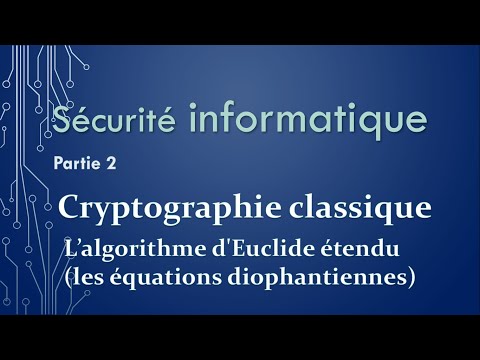 Algorithme Euclide étendu-Sécurité informatique (partie 2)
