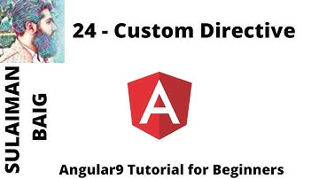 Angular 9 Tutorial for Beginners. 24 - Custom Directive | SULAIMAN BAIG