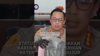 Polisi Naikan Status Ag Menjadi Pelaku 