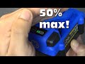 How to repair a power tool battery that stops charging at 50%