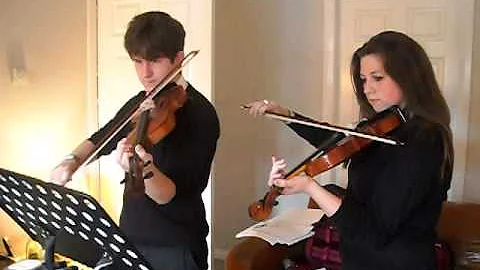 Bronwyn and Fraser playing violin. So talented, an...