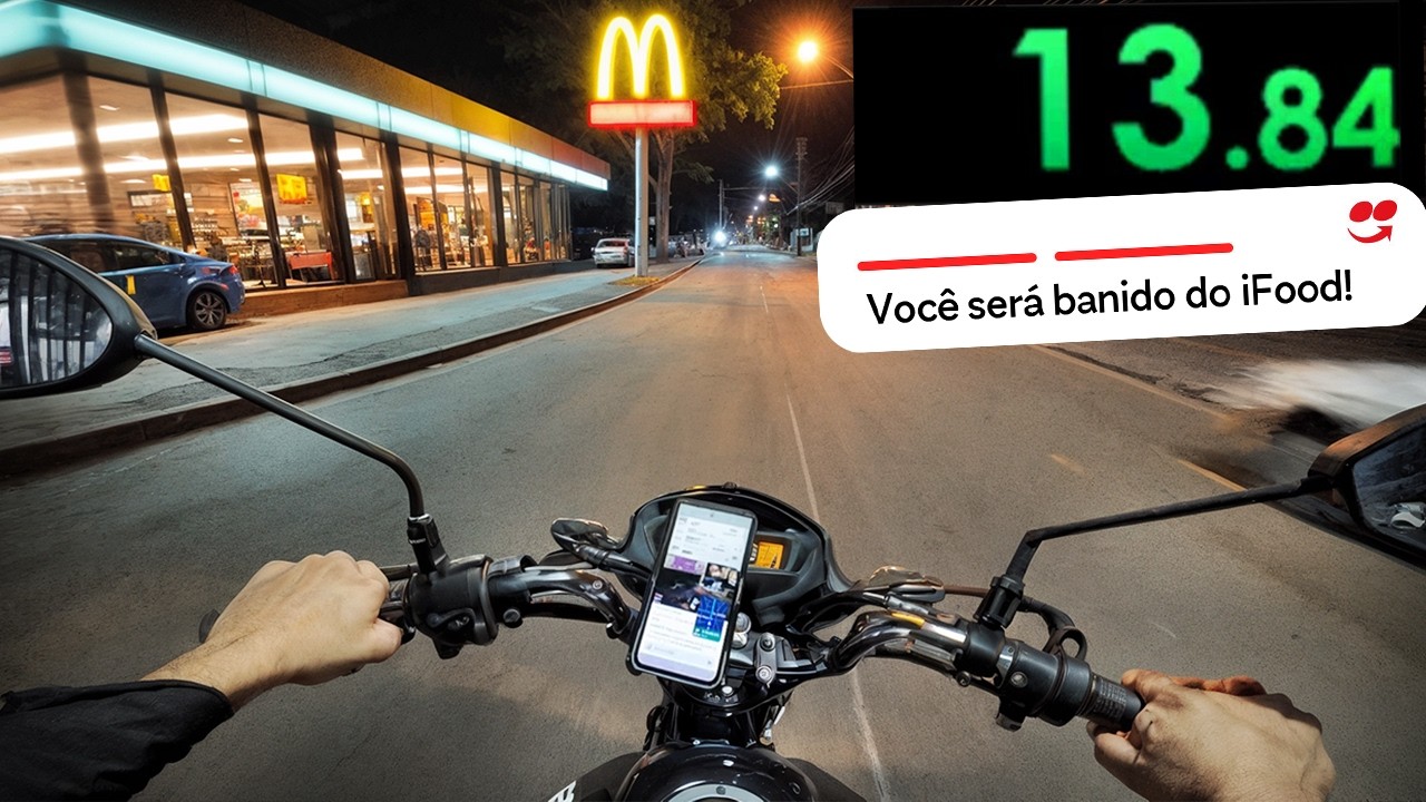 FIZ IFOOD DE MOTO ATÉ LEVAR BANIMENTO (quase deu ruim por causa da PETA)