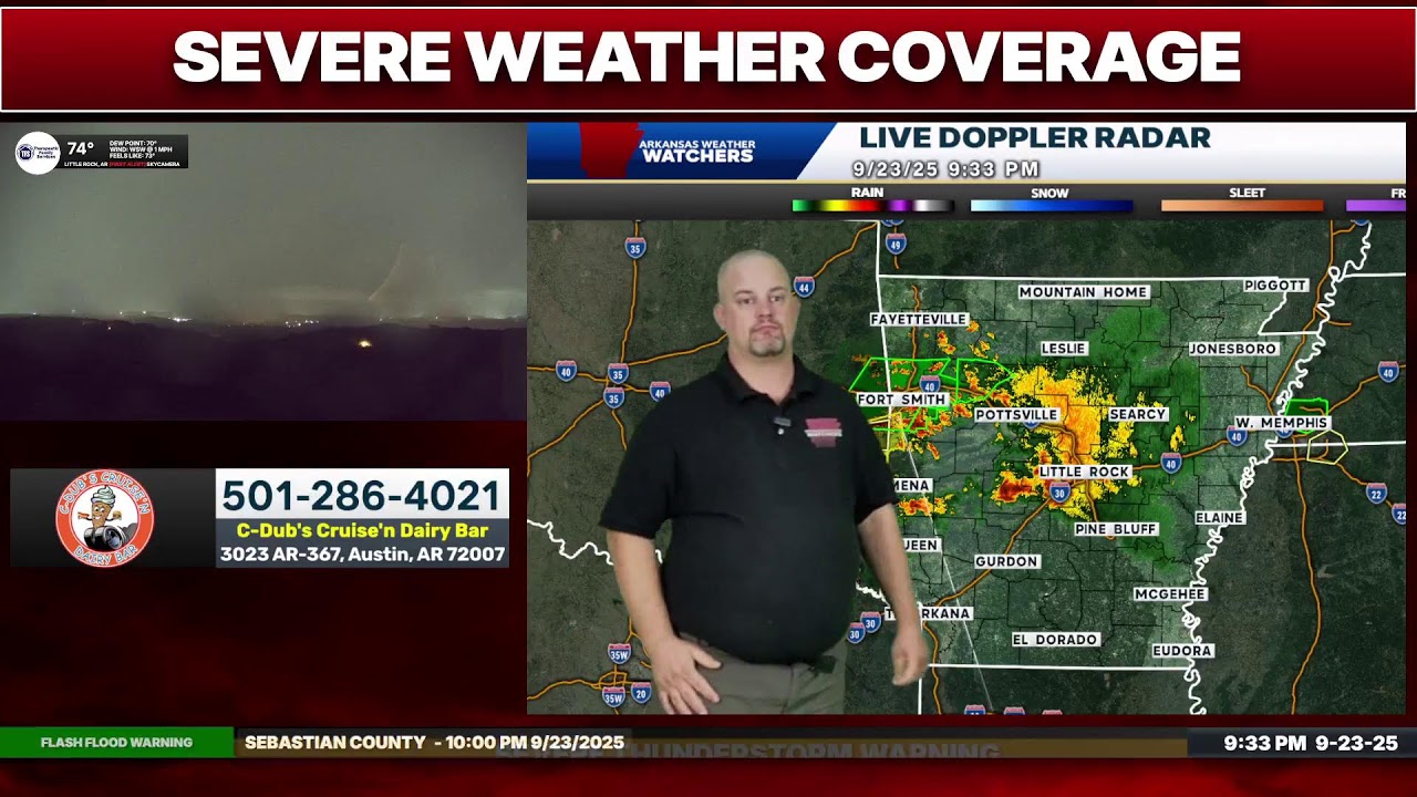 🚨 LIVE - Tracking Severe Weather & Tornadoes in Arkansas🚨 #ARwx #tornado #fypviralシ