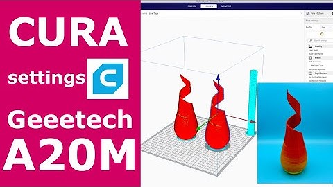 Geeetech A20M Cura Settings, Multi Color Printing and ColorMix Settings
