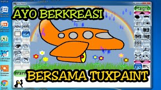 MEWARNAI PESAWAT DENGAN TUXPAINT screenshot 1