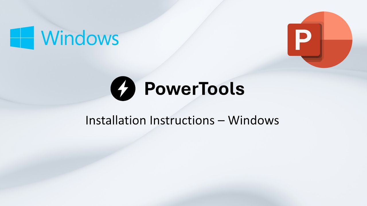 PowerPoint PowerTools Add-In | Windows Installation Instructions - YouTube