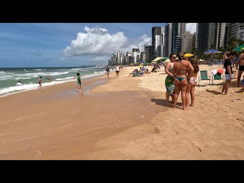 PRAIA DE BOA VIAGEM RECIFE FINAL DE SEMANA SÁBADO PISCINAS HOTEL PE BRASIL