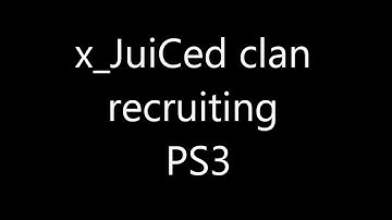 x_JuiCed clan recruitng MW3 PS3, ELITE: [NzAu]