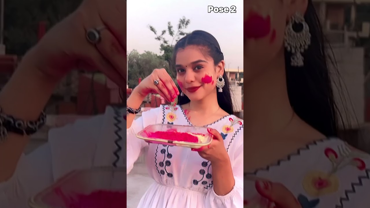 Holi Boomerang Poses at Home🌸| Holi Poses | 