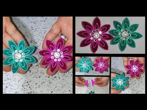 Fiore in gomma Eva facile da realizzare e senza stampi /Diy Foam scheet flowers