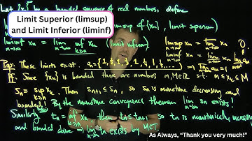 Limit Superior and Limit Inferior of a Sequence