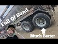 How are we going to get all the sand out of the tank about time for new trailer tires