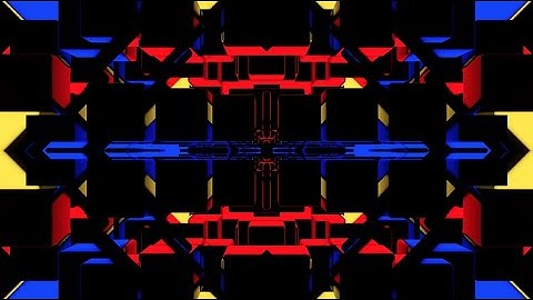 VJ LOOPS / MOTION GRAPHICS / ANIMATION / VISUAL LOOPS / CINEMA 4D - RED BLUE YELLOW TUNNEL 1