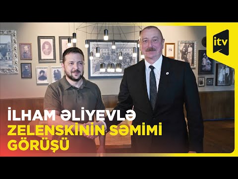 Prezident İlham Əliyev Moldovada Ukrayna prezidenti Volodimir Zelenski ilə görüşüb