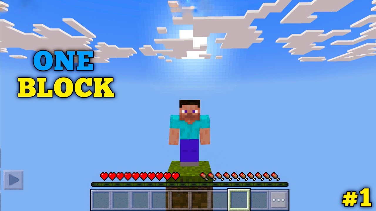 Minecraft one block survival series part 1 || the pagla gamer - YouTube