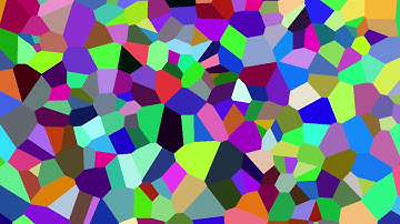 Animated Voronoi diagram - 1000 points