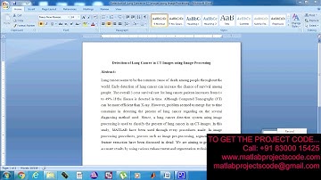 Detection of Lung Cancer in CT Images using Image Processing