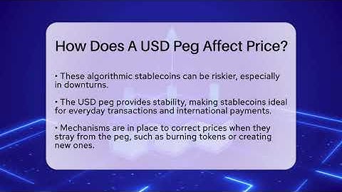 How Does A USD Peg Affect Price? - CryptoBasics360.com