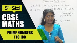5th Std CBSE Maths Syllabus | Prime Numbers 1 to 100 | CBSE Maths Part-28