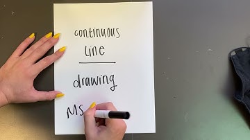 Continuous Contour Line Drawing