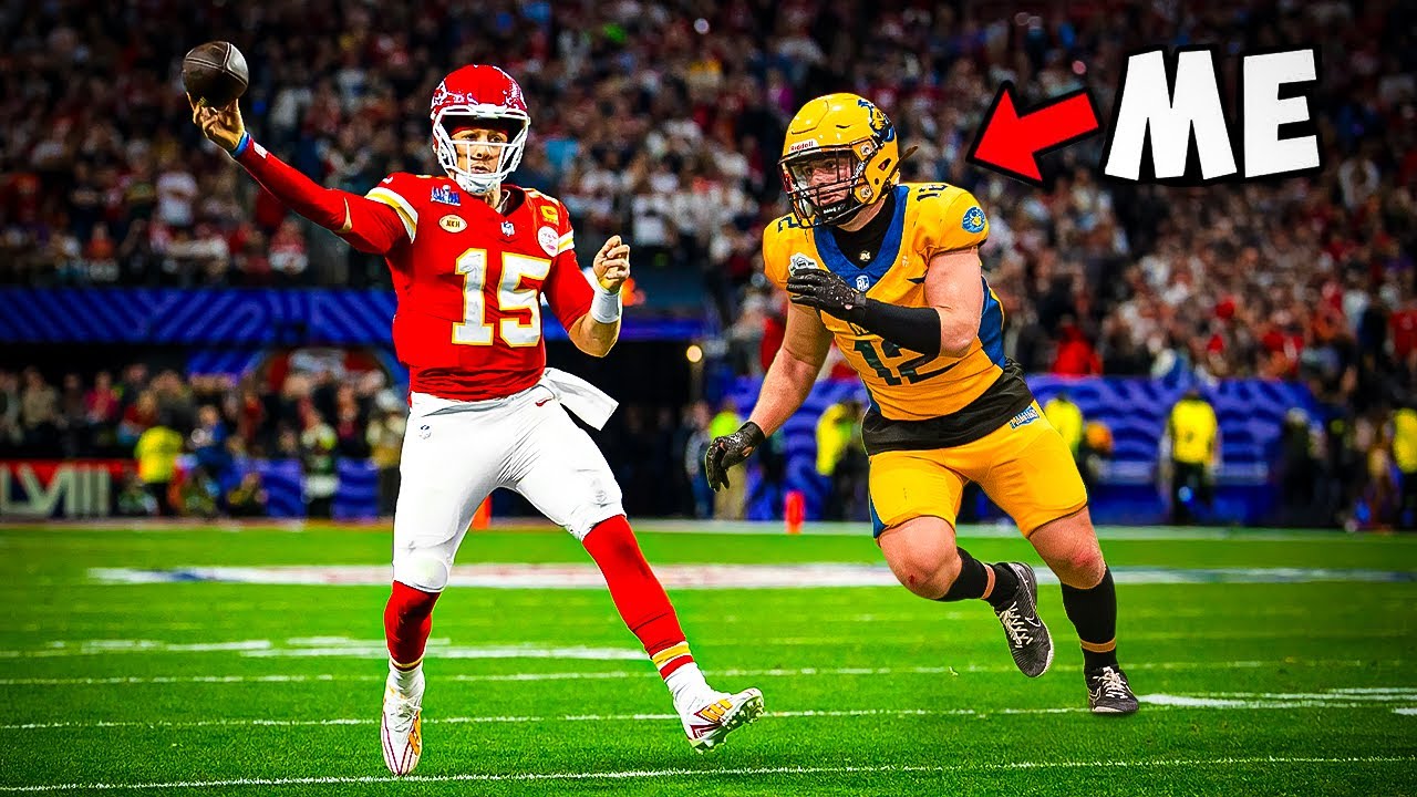 Я играл в профессиональном футбольном матче...