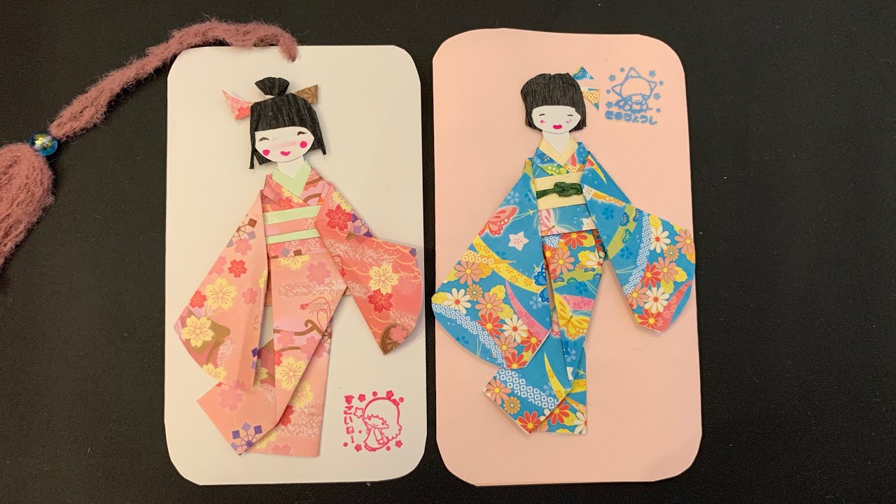 hykleri fra nu af peave Origami - Origami kimono doll | Origami Japanese paper doll - YouTube