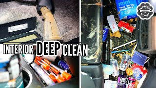 Deep Cleaning a Girl’s DIRTY TRUCK | Nasty Carpet Cleaning and Satisfying Car Detailing!