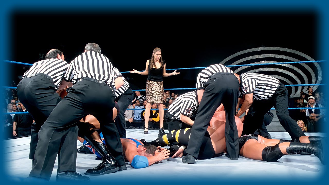2/2] Kurt Angle & Chris Benoit vs. Triple H & The Rock - 4 Corners