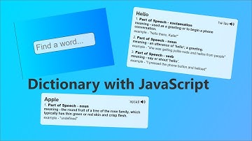 Dictionary with HTML CSS JavaScript | Childish Coder