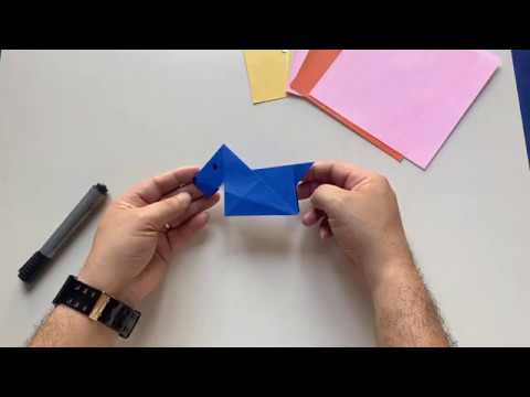 How to make paper dog origami | Paper crafts for kids l paper dog - YouTube