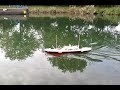 RC Schiff Schwan, ca. 112 cm lang, aus Bauplan entstanden